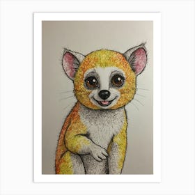 Lemur Art Print