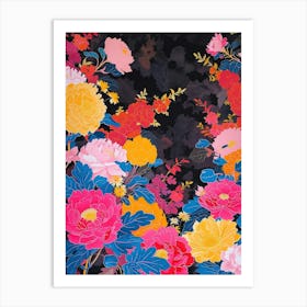 Great Japan Hokusai Japanese Floral 9 Art Print