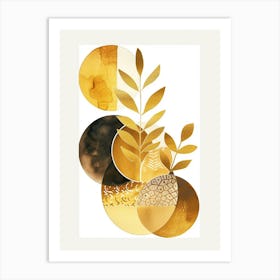 Gold Leaf 13 Art Print