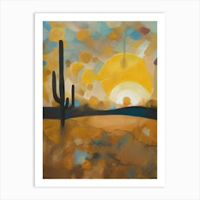 Sunset In Arizona Art Print