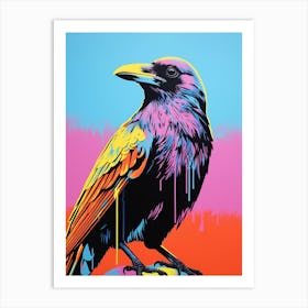 Andy Warhol Style Bird Crow 3 Art Print