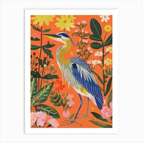 Spring Birds Great Blue Heron 1 Art Print