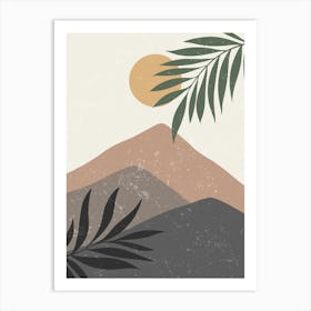 Sunset In The Mountains 22 Art Print