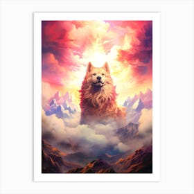 Dog In The Sky Art Print