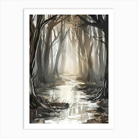 Forest Path Art Print