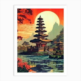 Sunset In Bali Art Print