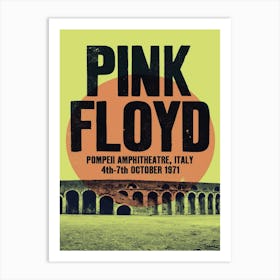 Pink Floyd Italy Concert Poster Art Print