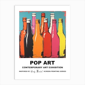 Bottles Pop Art 2 Art Print