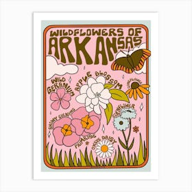 Arkansas Wildflowers Art Print