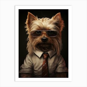 Gangster Dog Silky Terrier 2 Art Print