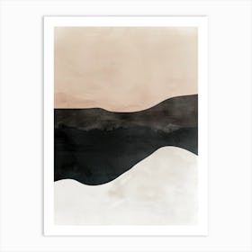 Whispering Shapes Minimalist Style Art Print