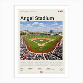 Baseball - Los Angeles Angels - Angel Stadium Art Print