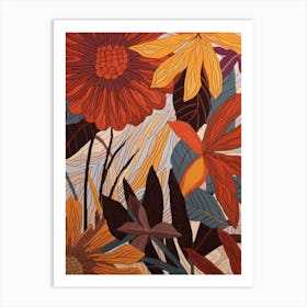 Fall Botanicals Cosmos 1 Art Print