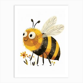 Andrena Bee Storybook Illustration 29 Art Print