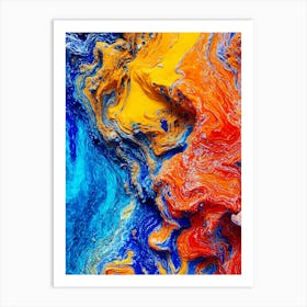 Abstract Colorful Painting Affiche