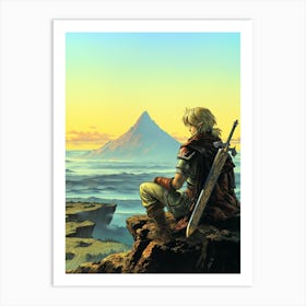 Zelda Link Art Print