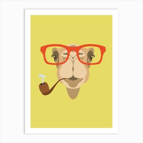 Camel With A Pipe Art Print