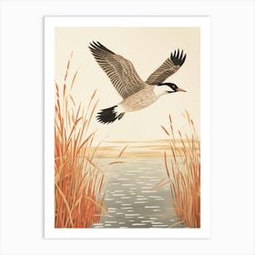 Bird Illustration Grebe 3 Art Print