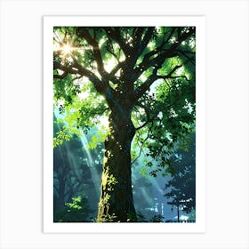 Tree In The Forest 1 Art Print