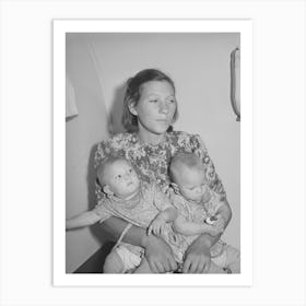 Untitled Photo, Possibly Related To Mother And Her Twin Babies In The Trailer Clinic At The Fsa (Farm Security Art Print