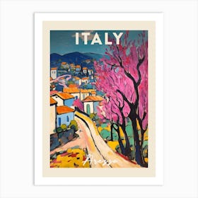 Arezzo Italy 2 Fauvist Painting  Travel Poster Art Print