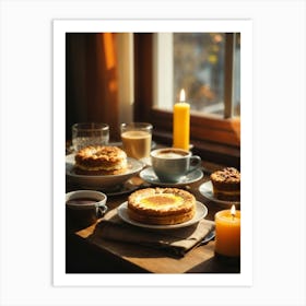 Breakfast On A Window Sill Art Print