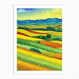 Field Of Sunflowers 5 Art Print