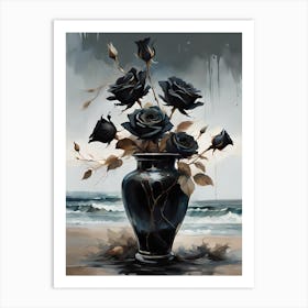 Black Roses Art Print