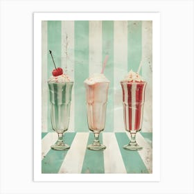 Milkshakes: Fast Food Pop Art Art Print