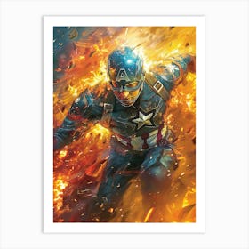 Captain America 08 Art Print