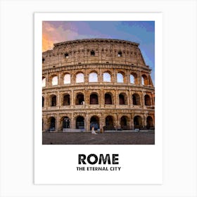 Rome, City, Landscape, Cityscape, Art, Wall Print Art Print