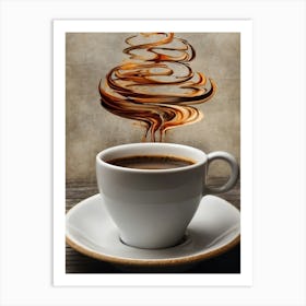 Coffee Swirl — Stock Photo Art Print