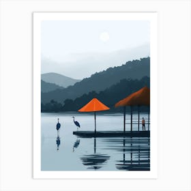 Of A Lake Art Print