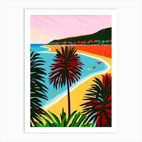 Palm Cove Beach, Australia Hockney Style Art Print