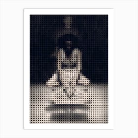 Ouija Another In A Pixel Dots Art Style Art Print