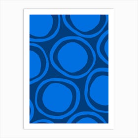 Blue Circles Art Print