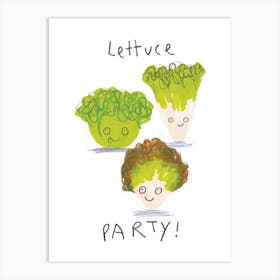 Lettuce Party Art Print