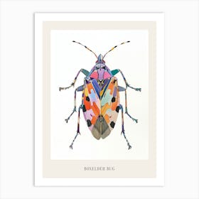 Colourful Insect Illustration Boxelder Bug 17 Poster Art Print