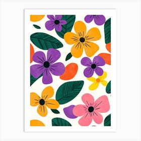 Floral Pattern 1 Art Print