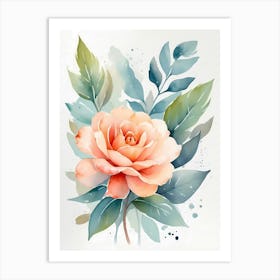 Watercolor Rose 2 Art Print