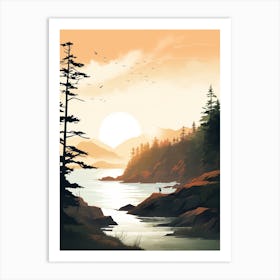 Juan De Fuca Marine Trail Canada 2 Hiking Trail Landscape Art Print