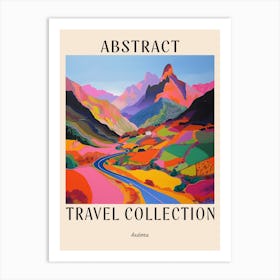 Abstract Travel Collection Poster Andorra 1 Art Print