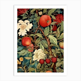 Tree Of Fruits And Flowers Art Print