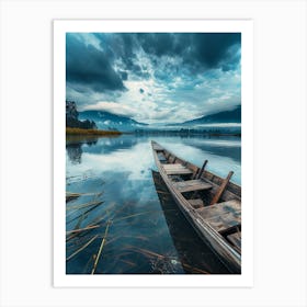 Boat On The Lake Art Print