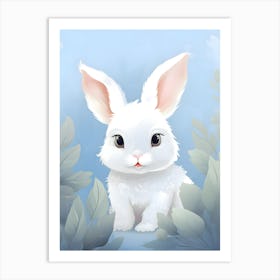 White Bunny 1 Art Print