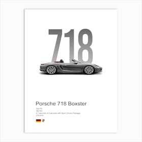 718 Boxster Porsche Art Print