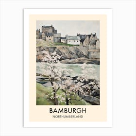 Bamburgh (Northumberland) Painting 4 Travel Poster Art Print