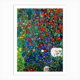 Klimt'S Garden 2 Art Print