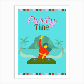 Party Dj Art Print