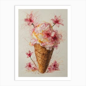 Cherry Blossoms 15 Art Print